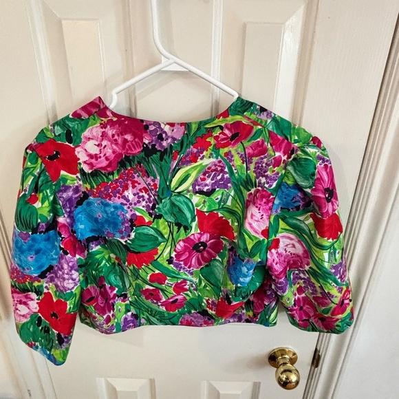 UNREAL floral vintage bolero ! Reminds me of Balenciaga collection from mid 201 - Picture 4 of 4
